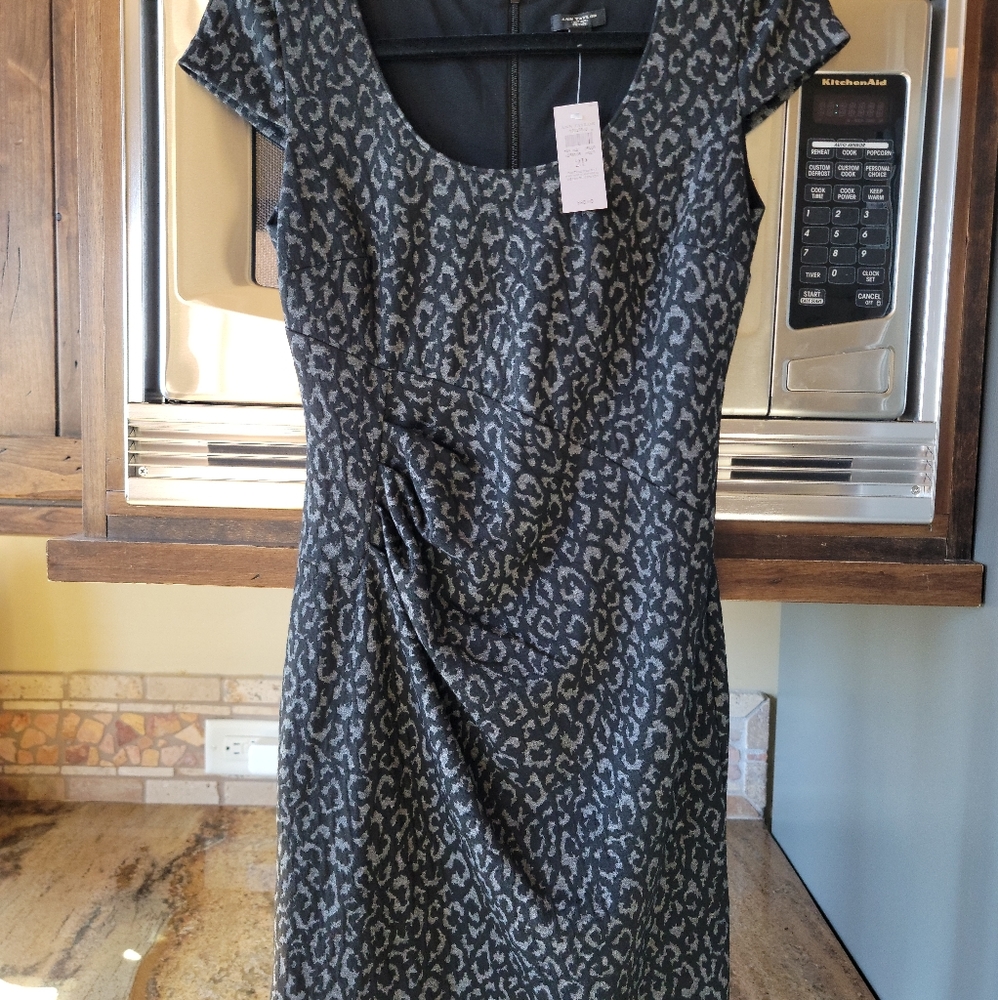 Black and Grey leopard dress